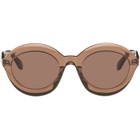 ALAÏA Brown Round Sunglasses