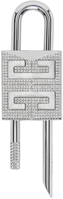 Photo: Givenchy Silver Small 4G Padlock Keychain