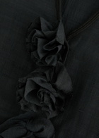 BY Malene Birger Mineas Floral-appliqué Silk Jacket Black