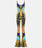 Versace Medusa Palm Springs flared jumpsuit