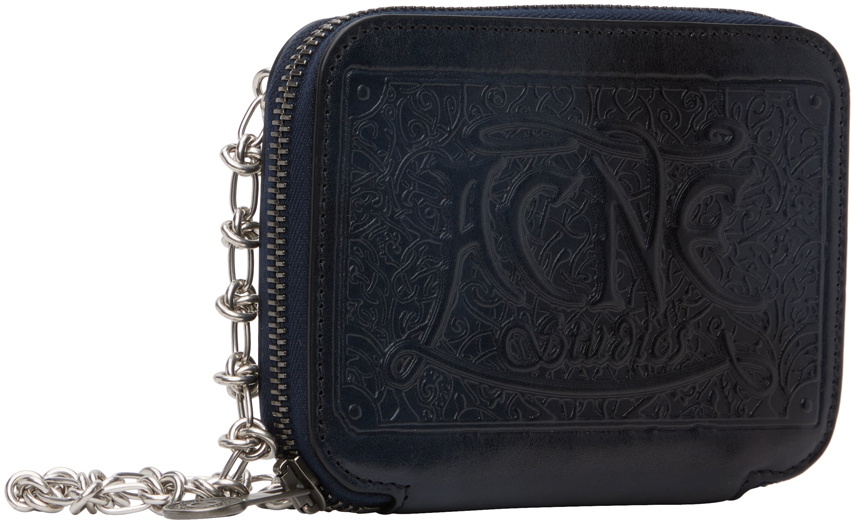 Acne Studios Black Viking Wallet Acne Studios