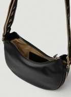 Logo Trim Shoulder Bag in Black