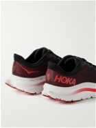 Hoka One One - Kawana Rubber-Trimmed Mesh Running Sneakers - Black