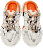 Balenciaga White & Orange Track Mule Sneakers