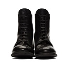 Guidi Black Classic Lace-Up Boots