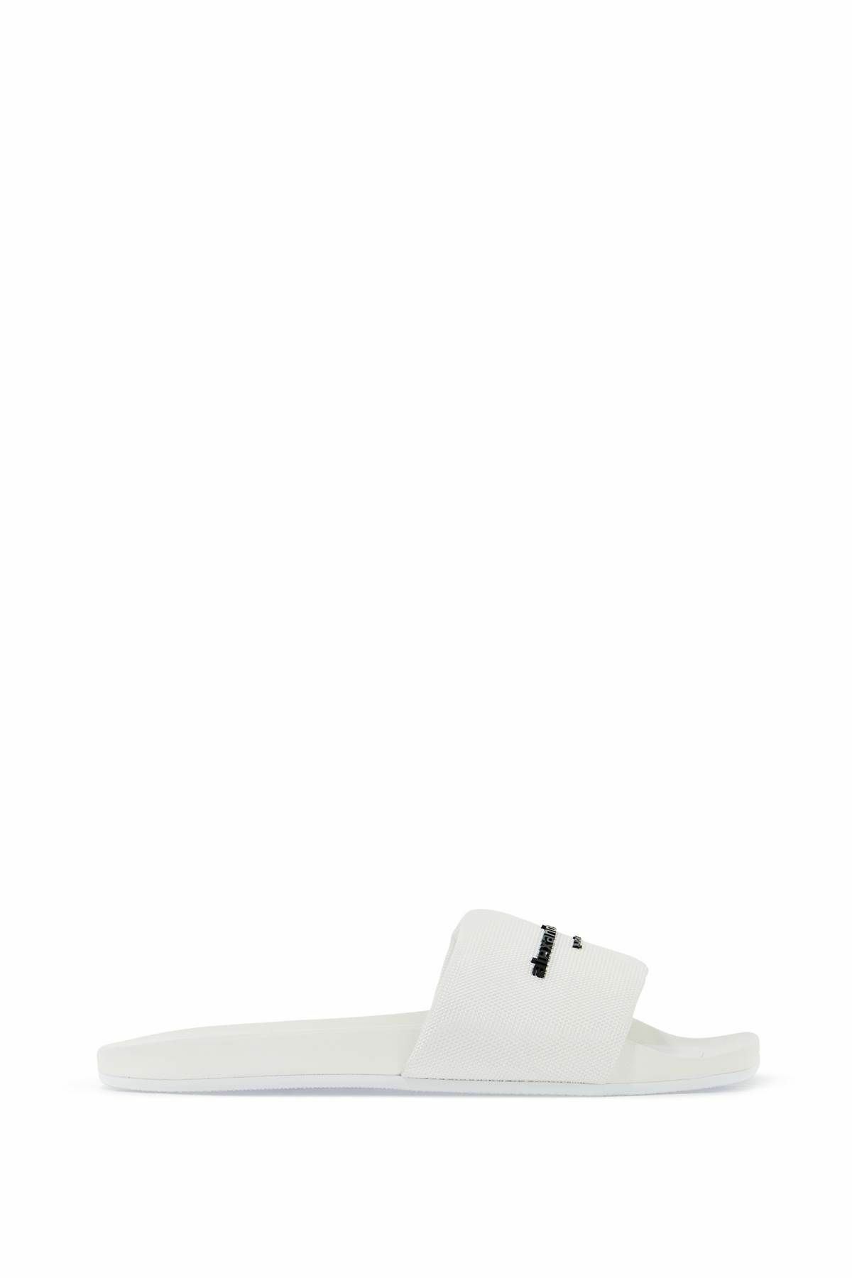 ALEXANDER WANG slides with branded strap White