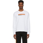 Opening Ceremony White Stripe Logo Long Sleeve T-Shirt