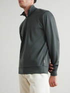 Orlebar Brown - Isar Merino Wool-Jersey Half-Zip Sweatshirt - Green