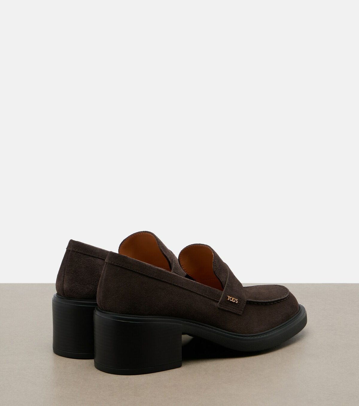 Tod's Suede loafer pumps