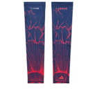Adidas Running Men's adidas x Labrum Arm Sleeves in Dark Blue Lucid Red