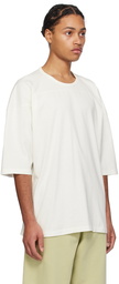 MM6 Maison Margiela White Dropped Shoulder T-Shirt