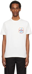 Kenzo White Kenzo Paris Drawn Varsity T-Shirt