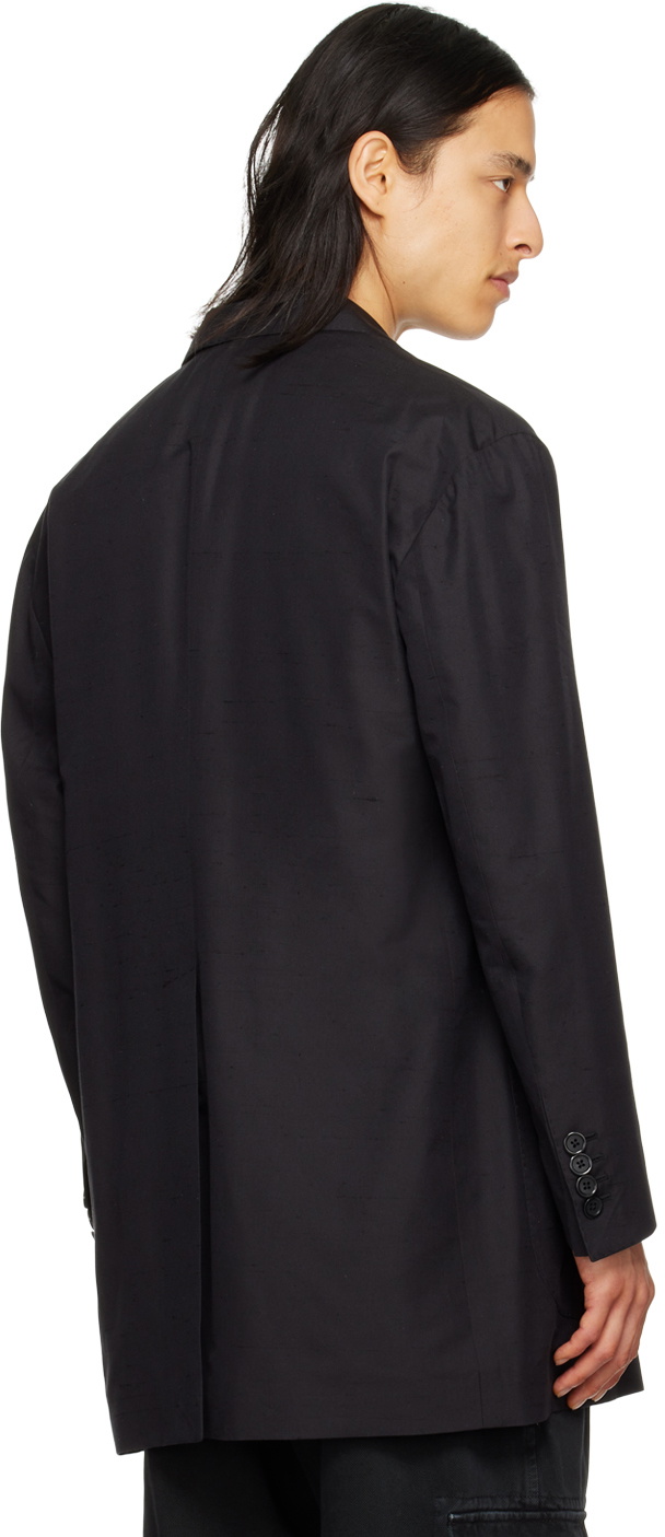 Dolce & Gabbana Black Deconstructed Blazer Dolce & Gabbana