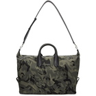 Alexander McQueen Green and Black Medium Holdall Camouflage Bag