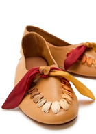 Hereu Juliol Foulard Leather Loafers Light Brown