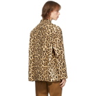 WACKO MARIA Beige Leopard Army Shirt