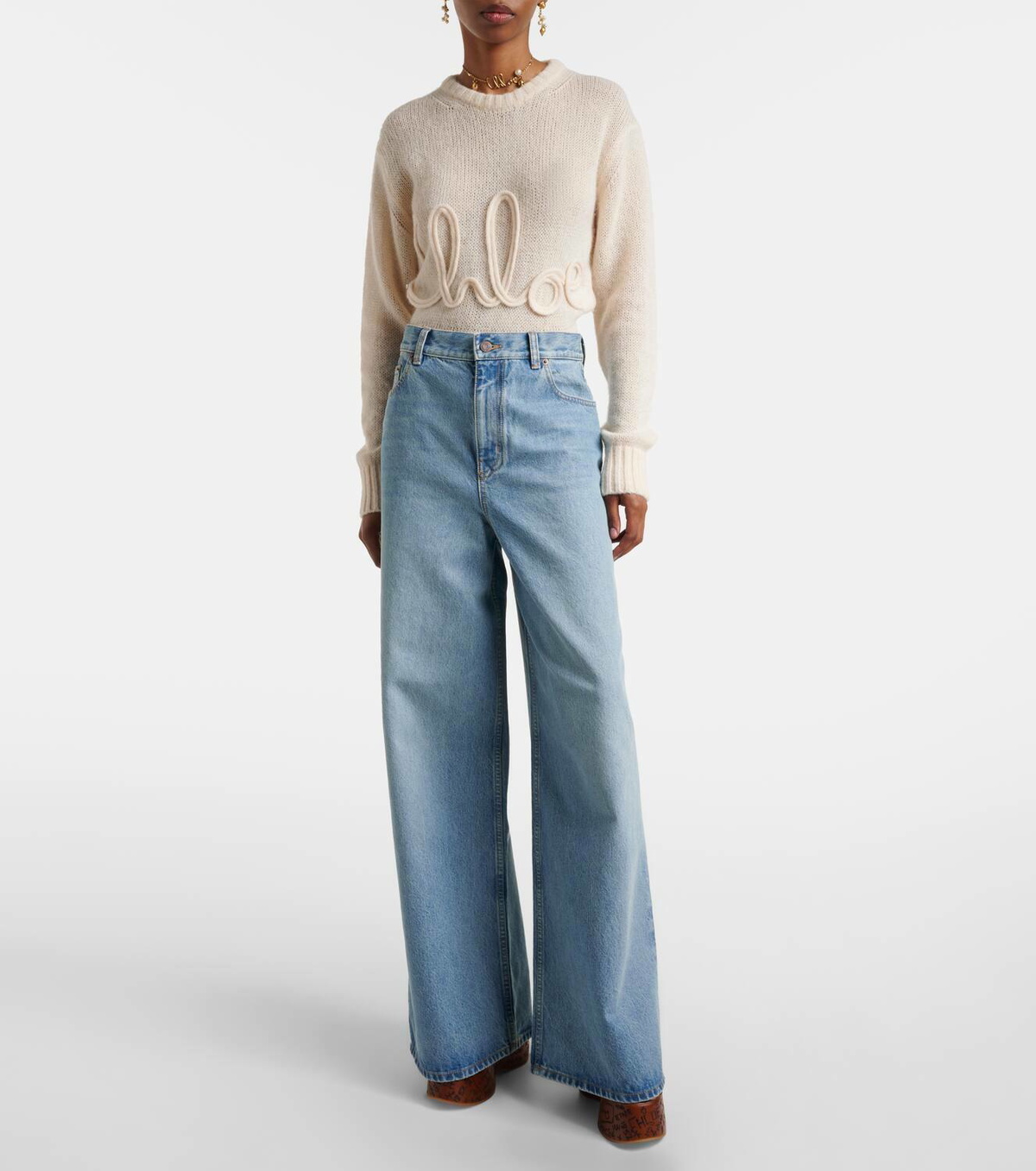 Chloé High-rise wide-leg jeans Chloe