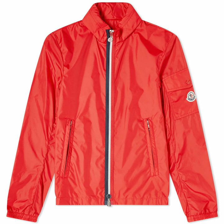 Photo: Moncler Men's Keralle Tricolour Zip Windbreaker in Red