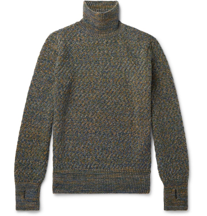 Photo: Oliver Spencer - Mélange Wool Rollneck Sweater - Multi