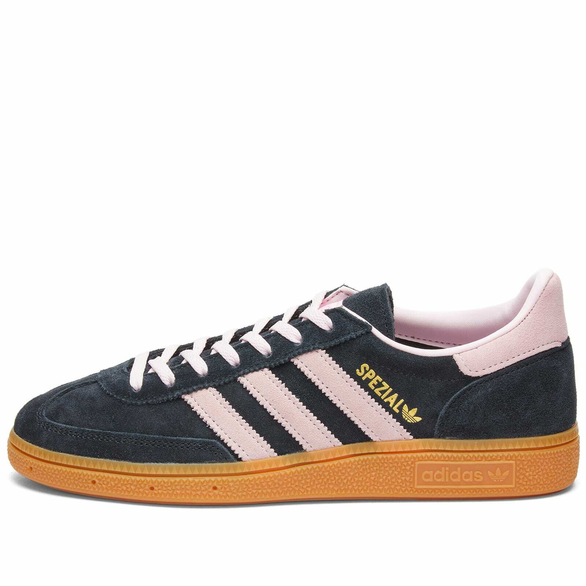 Adidas Handball Spezial Sneakers in Core Black/Clear Pink/Gum adidas