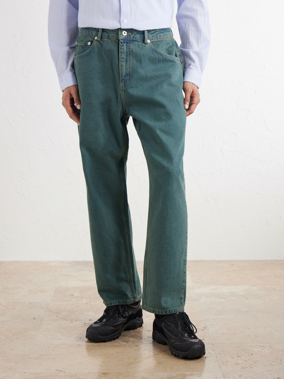 Folk - Barrel-Leg Jeans - Green