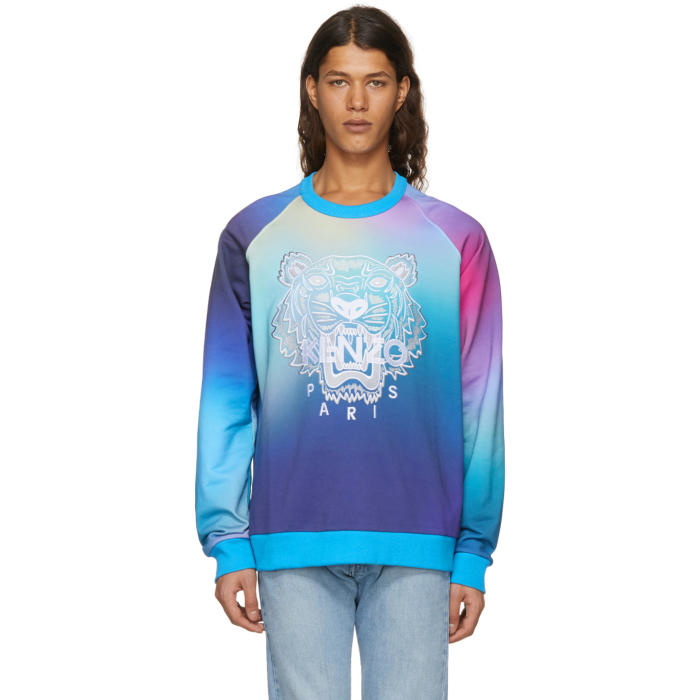 Photo: Kenzo Blue Limited Edition Geo Tiger Sweatshirt