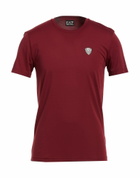 Ea7 Mens T-shirt Burgundy