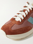 VISVIM - FKT Runner Suede-Trimmed Nylon and Cotton-Blend Sneakers - Red