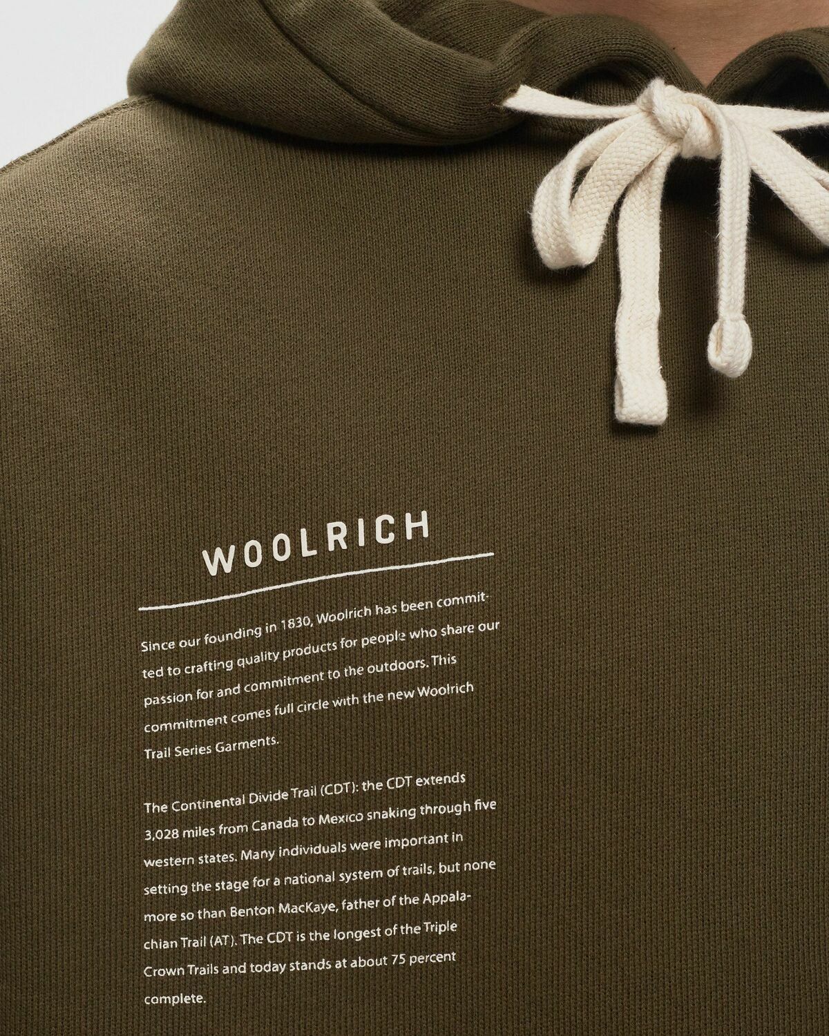 Woolrich American Hoodie Green Hoodies