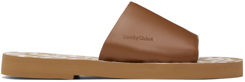 See by Chloé Brown Essie Slide Mules