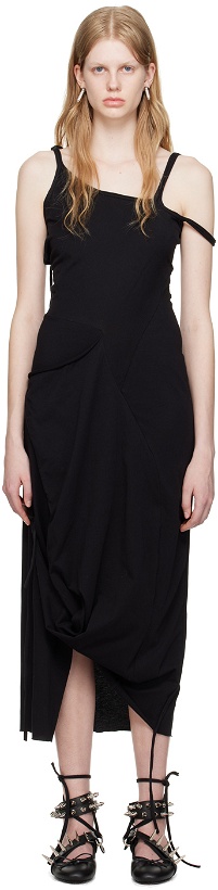 Photo: Ottolinger Black Multi-Strap Midi Dress