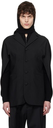AARON ESH Black Draped Back Blazer