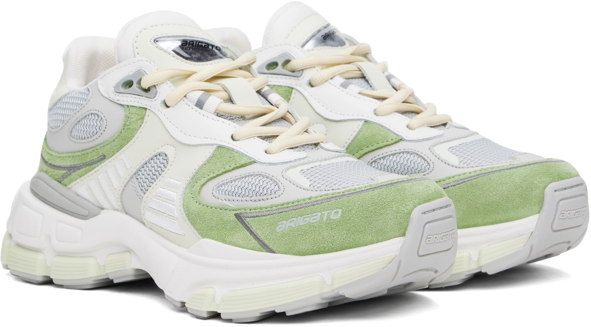 Axel Arigato Gray & Green Sphere Runner Sneakers Axel Arigato