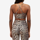 GANNI Women's Active Strap Top in Leopard