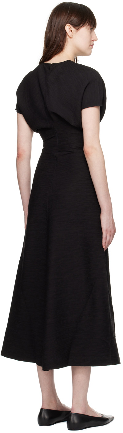 TOTEME Black Slouch Waist Maxi Dress