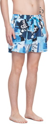 Paul Smith Blue Tropical Floral Swim Shorts