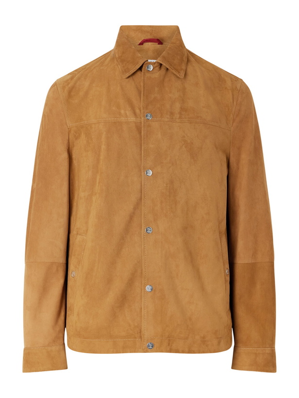 Photo: Brunello Cucinelli - Suede Jacket - Orange
