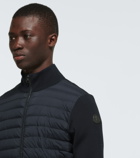 Moncler - Tricot cardigan with down-filled front