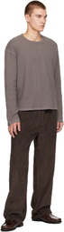 mfpen Gray Reverse Rib Sweater