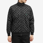 South2 West8 Men's Print Trainer Track Jacket in Black