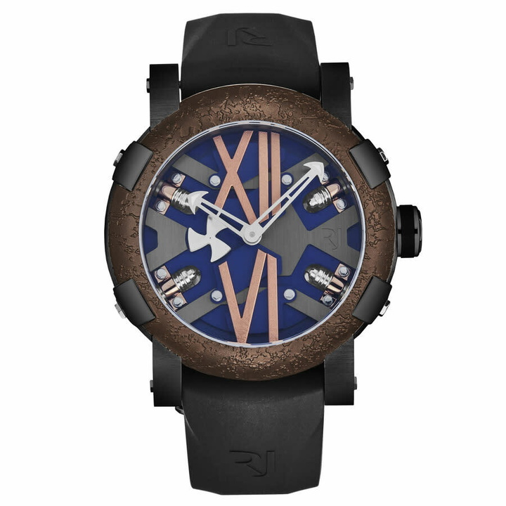 Photo: Romain Jerome Steampunk Automatic Blue Dial Mens Watch RJ.ST.AU.503.20
