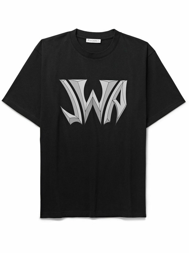 Photo: JW Anderson - Logo-Print Cotton-Jersey T-Shirt - Black