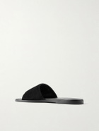 TOM FORD - Kai Suede Slides - Black