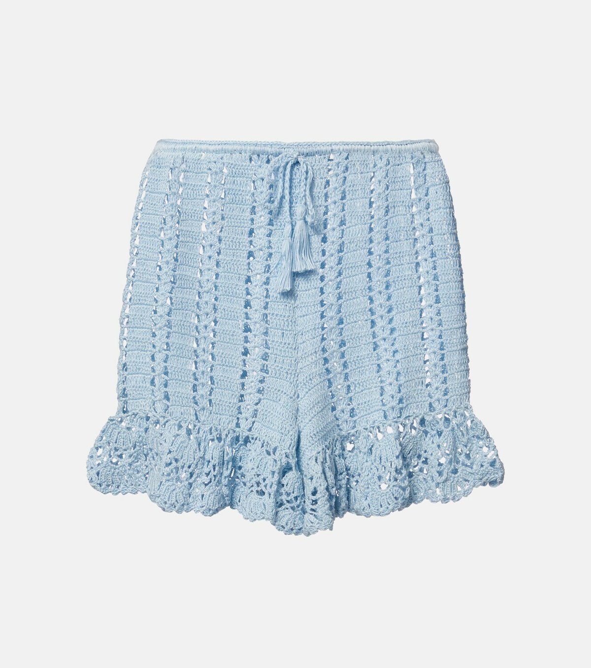 Anna Kosturova Crochet cotton shorts