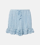 Anna Kosturova Crochet cotton shorts