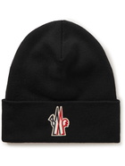 Moncler Grenoble - Logo-Appliquéd Ribbed Virgin Wool Beanie