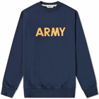 Uniform Bridge Men's Army Crew Sweat in Navy