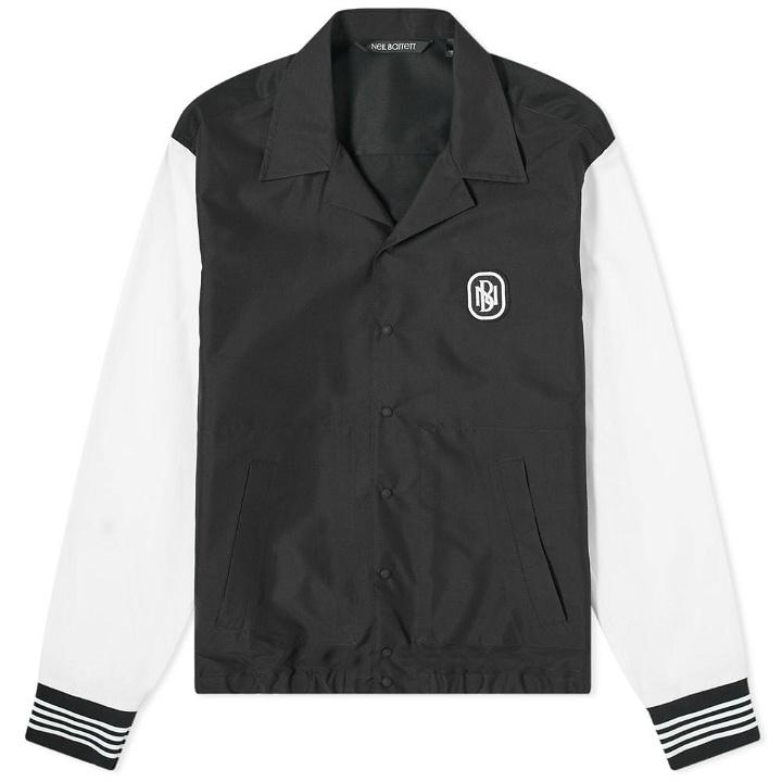 Photo: Neil Barrett Logo Contrast Sleeve Coach Jacket