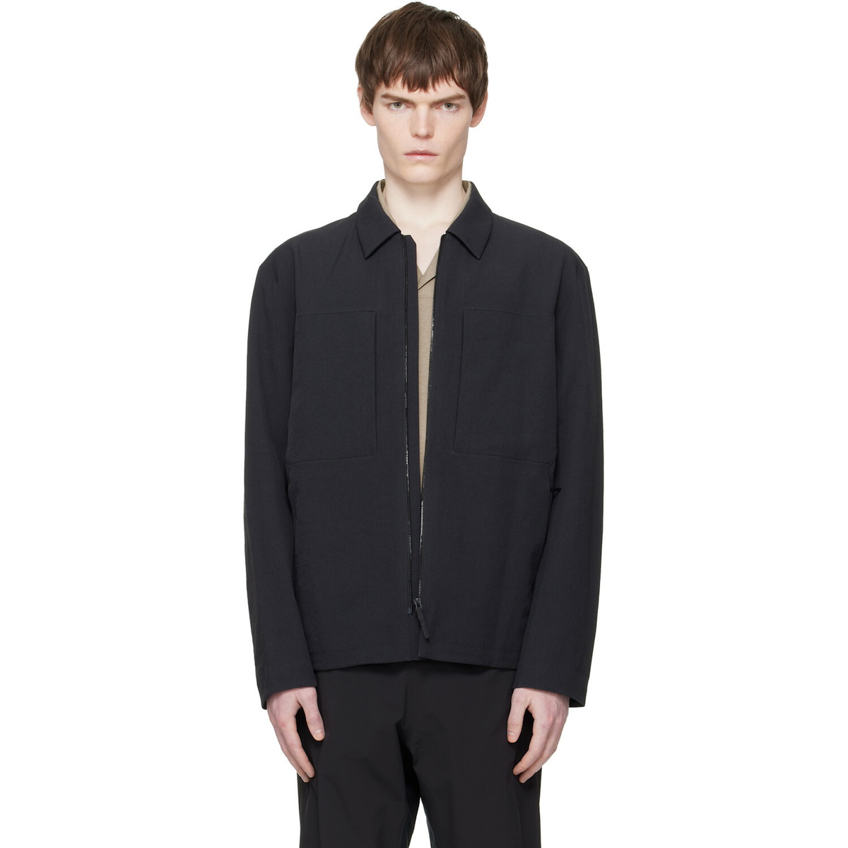 Veilance Black Mionn Softshell Overshirt