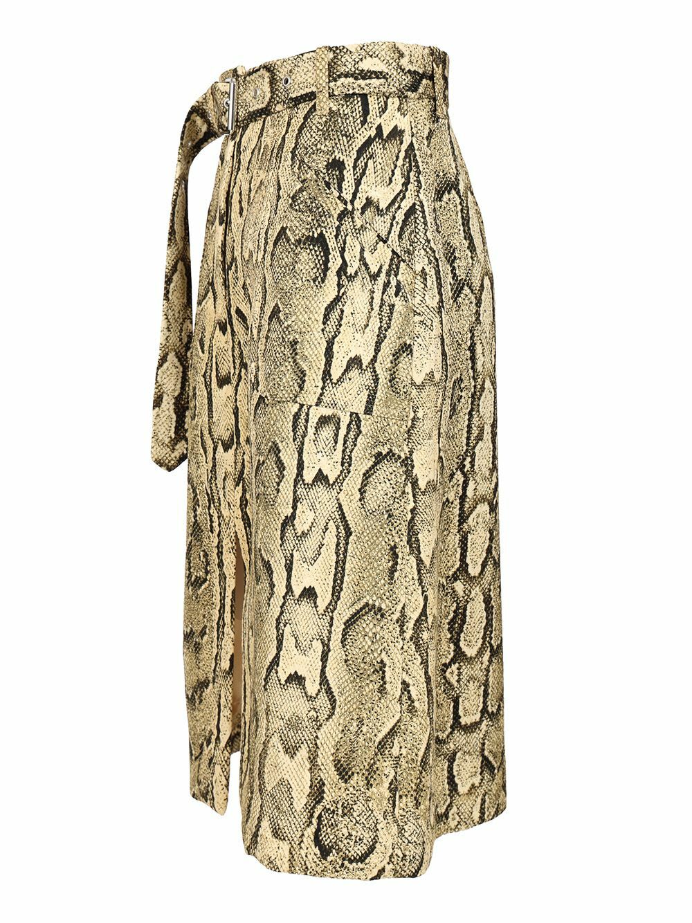 Dries Van Noten sheraz Skirt With Jacquard Snake Print Dries